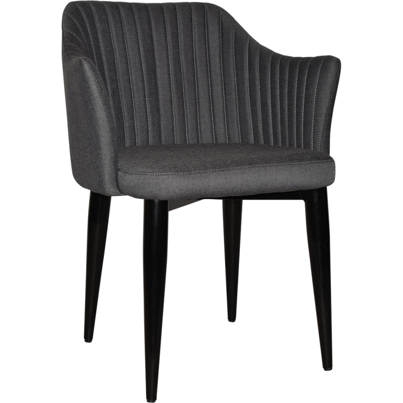 Coogee Arm Chair Black Metal Leg - Image 2