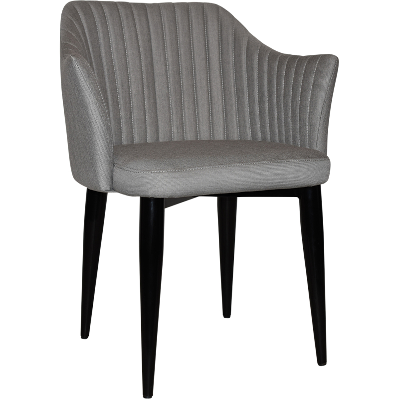 Coogee Arm Chair Black Metal Leg - Image 3