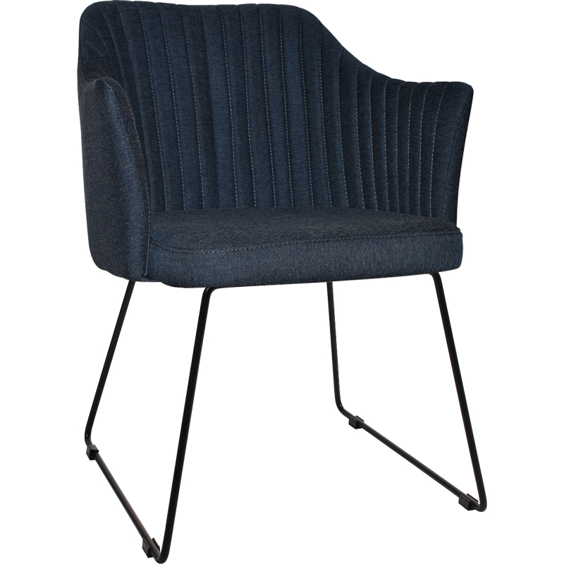 Coogee Arm Chair Sled Base - Image 3