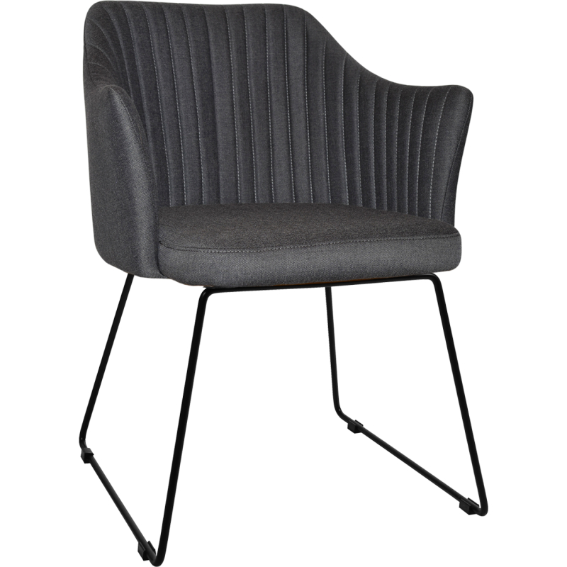 Coogee Arm Chair Sled Base - Image 2