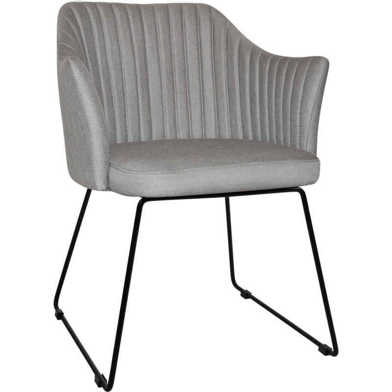 Coogee Arm Chair Sled Base - Image 4