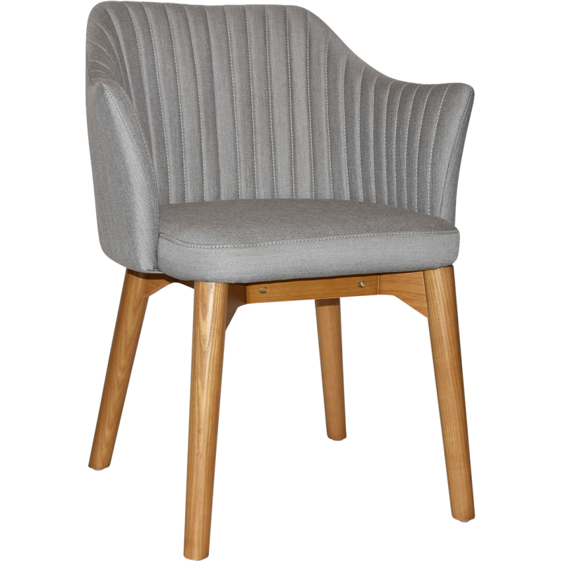 Coogee Arm Chair Oak Timber Leg - Image 3