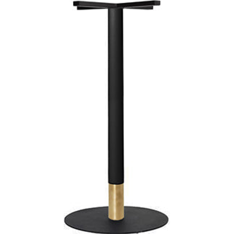 Tivoli Bar Base Black + Black Brass Collar 540mm Disc