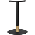 Tivoli Table Base Black + Black Brass Collar 540mm Disc