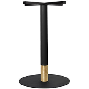 Tivoli Table Base Black + Black Brass Collar 540mm Disc