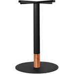 Tivoli Table Base Black + Black Copper Collar 540mm Disc