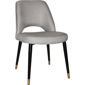 Alternative view of Albury Chair Brass Tip Black Leg