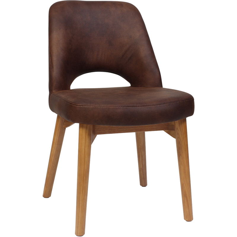 Albury Chair Light Oak Timber Leg - Image 5