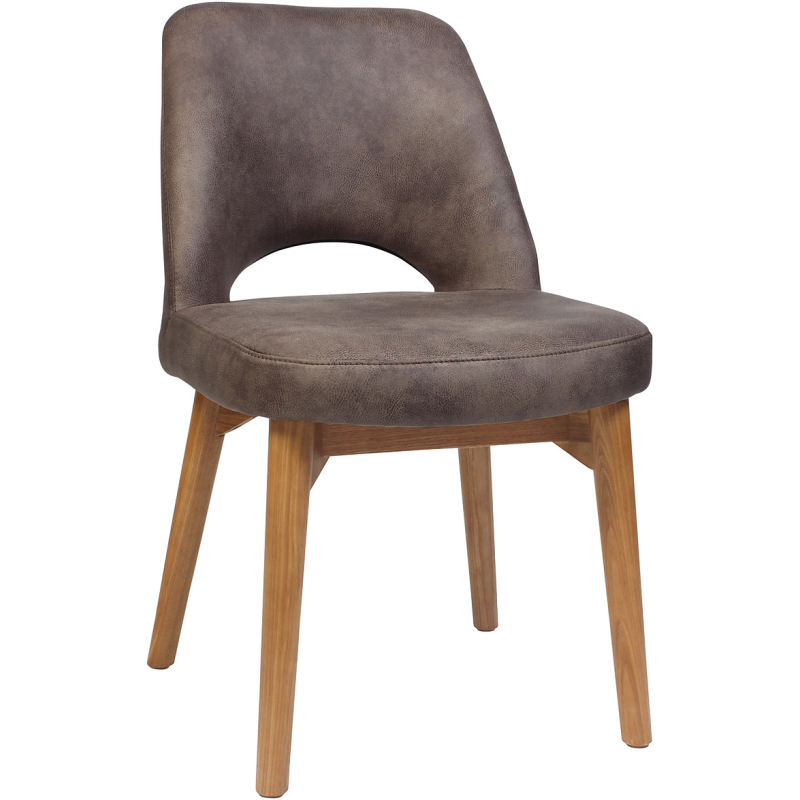 Albury Chair Light Oak Timber Leg - Image 7