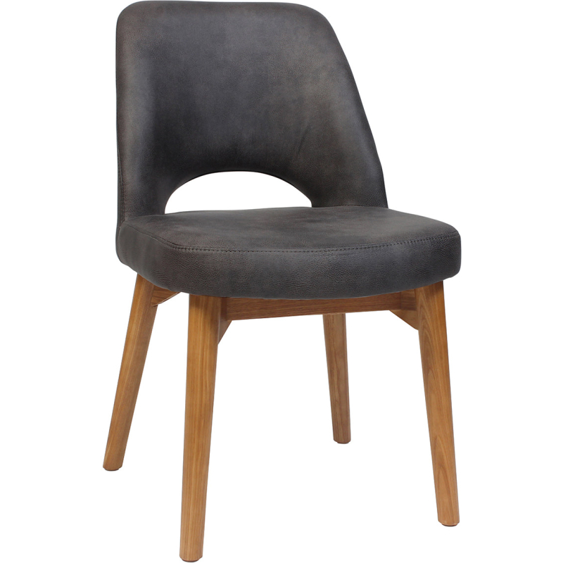 Albury Chair Light Oak Timber Leg - Image 6