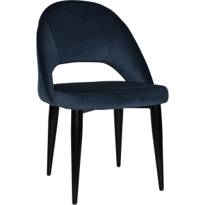 Alternative view of Chevron Chair Black Metal Leg