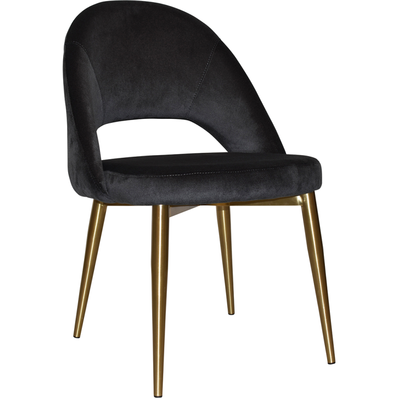 Chevron Chair Brass Leg