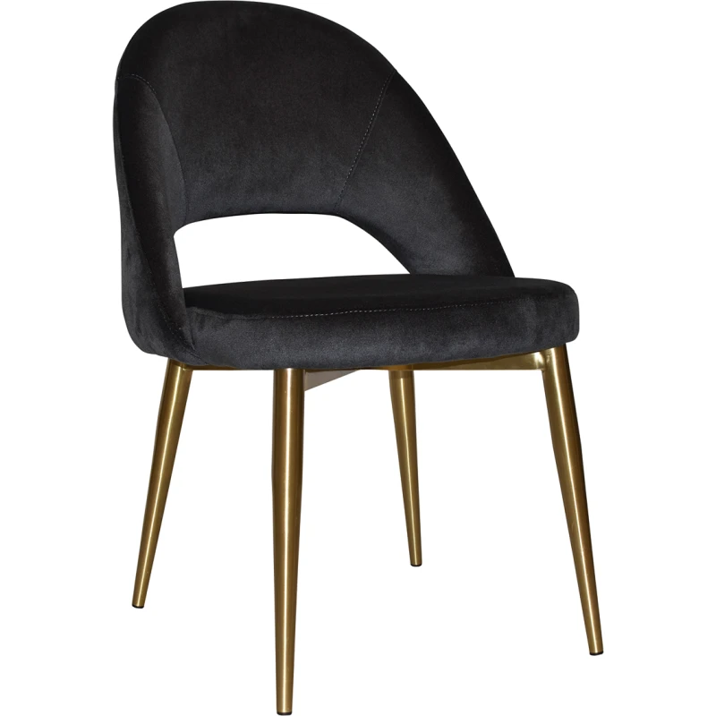 Chevron Chair Brass Leg