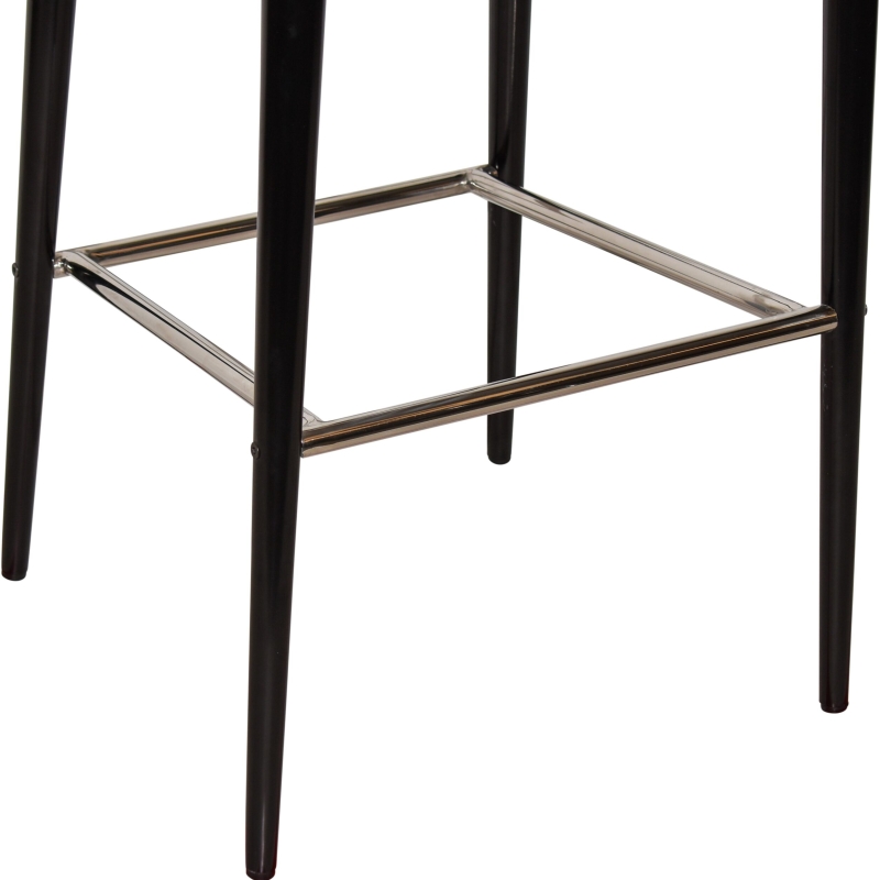 Chevron Stool Black Metal Leg - Image 5