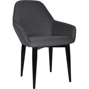 Alternative view of Bronte Tub Chair Black Metal Leg