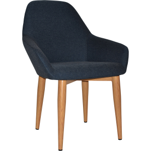 Alternative view of Bronte Tub Chair Light Oak Metal Leg