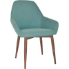 Bronte Tub Chair Light Walnut Metal Leg - Image 12