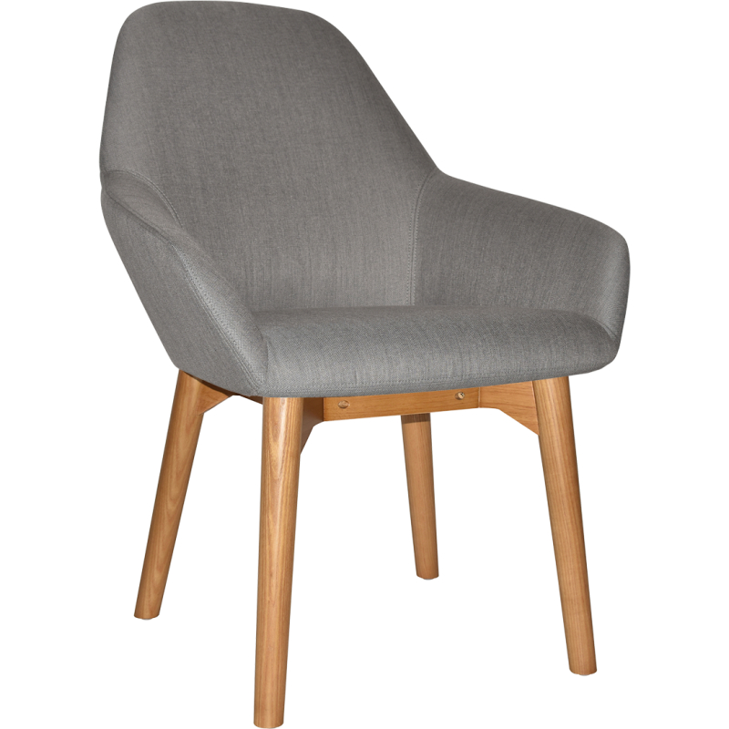 Bronte Tub Chair Light Oak Timber Leg - Image 2