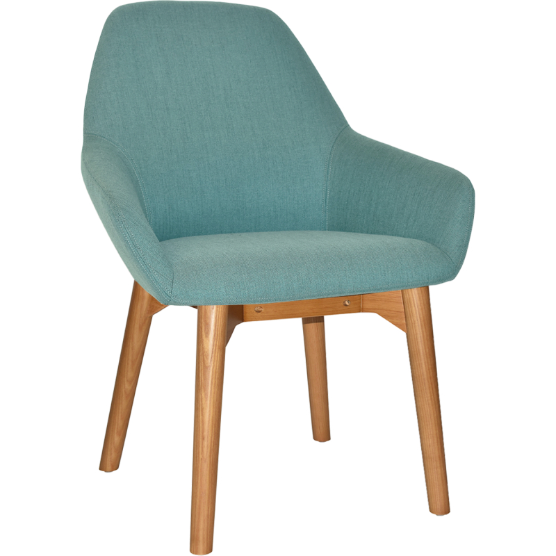 Bronte Tub Chair Light Oak Timber Leg - Image 12