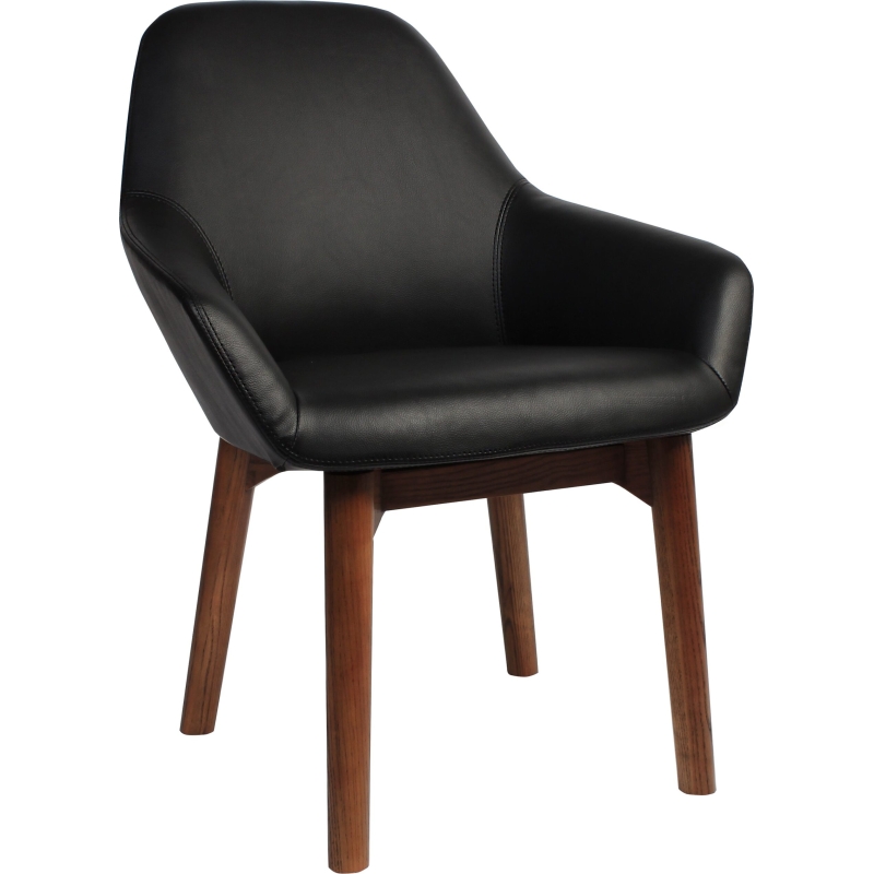 Bronte Tub Chair Walnut Timber Leg - Image 5