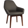 Bronte Tub Chair Walnut Timber Leg - Image 6