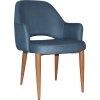 Albury XL Arm Chair Oak Metal Leg - Image 10