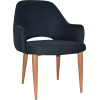 Albury XL Arm Chair Oak Metal Leg - Image 9