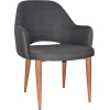 Albury XL Arm Chair Oak Metal Leg - Image 7