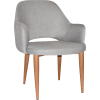 Albury XL Arm Chair Oak Metal Leg - Image 8