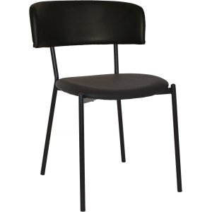 Lugano Chair Black Vinyl
