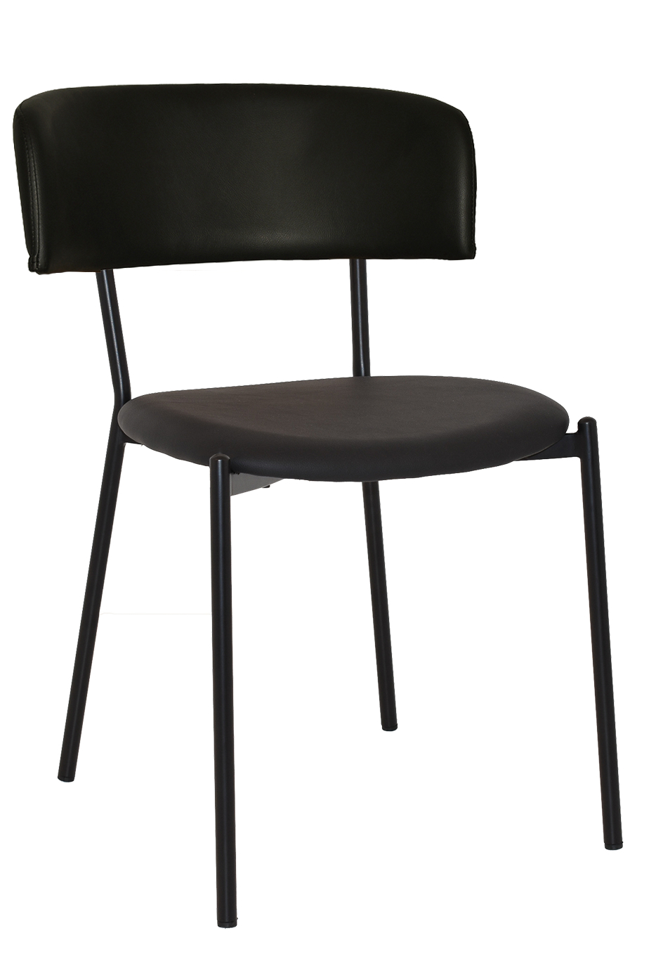 Lugano Chair Black Vinyl