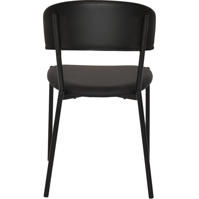 Lugano Chair Black Vinyl - Image 2