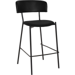 Lugano Stool Black Vinyl