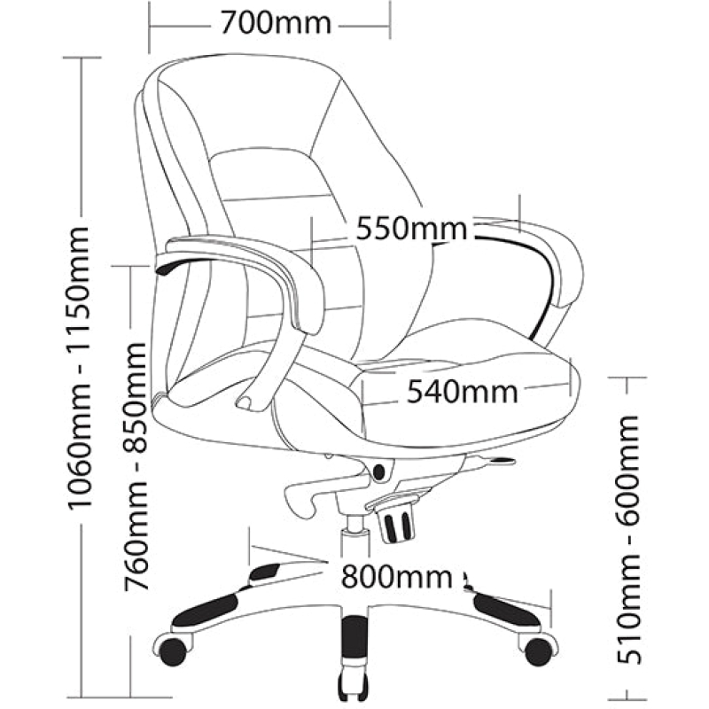 Magnum Leather Executive Chair - Image 12