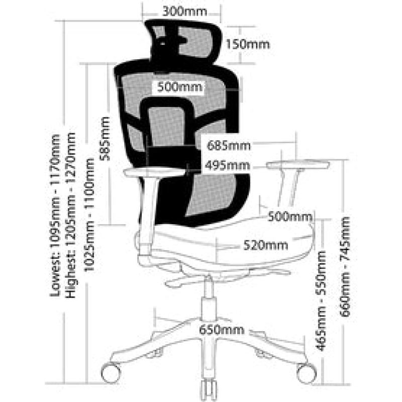 Miami Executive Mesh Chair - Image 3