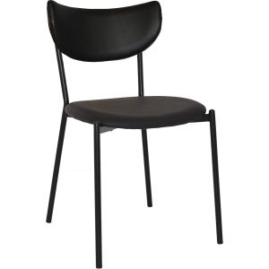 Marco Black Vinyl Chair