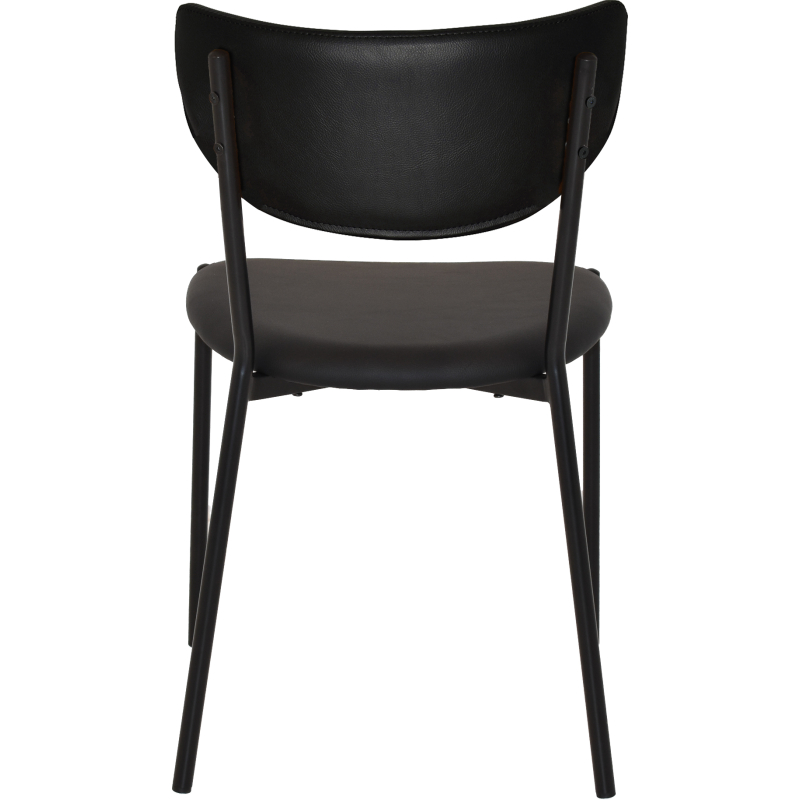 Marco Black Vinyl Chair - Image 2