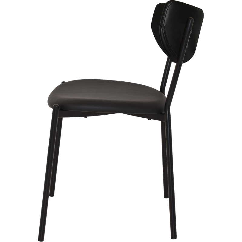 Marco Black Vinyl Chair - Image 3