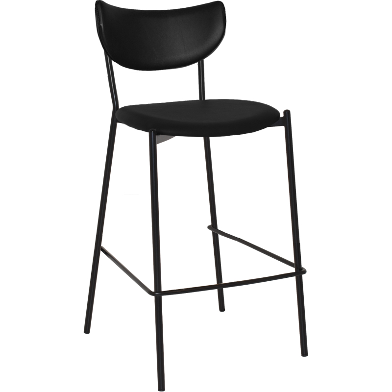 Marco Stool Black Vinyl Seat & Back
