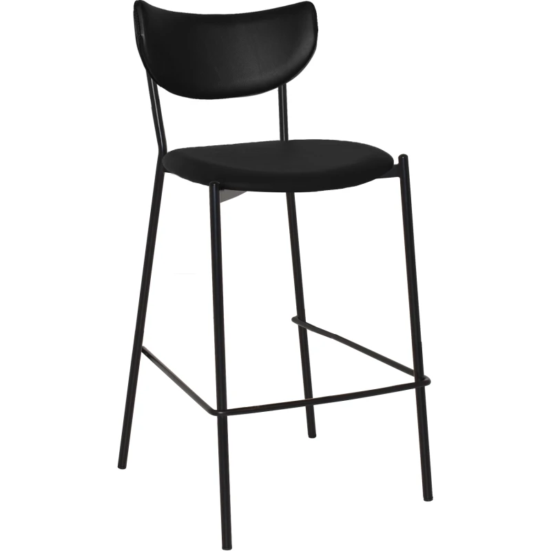 Marco Stool Black Vinyl Seat & Back