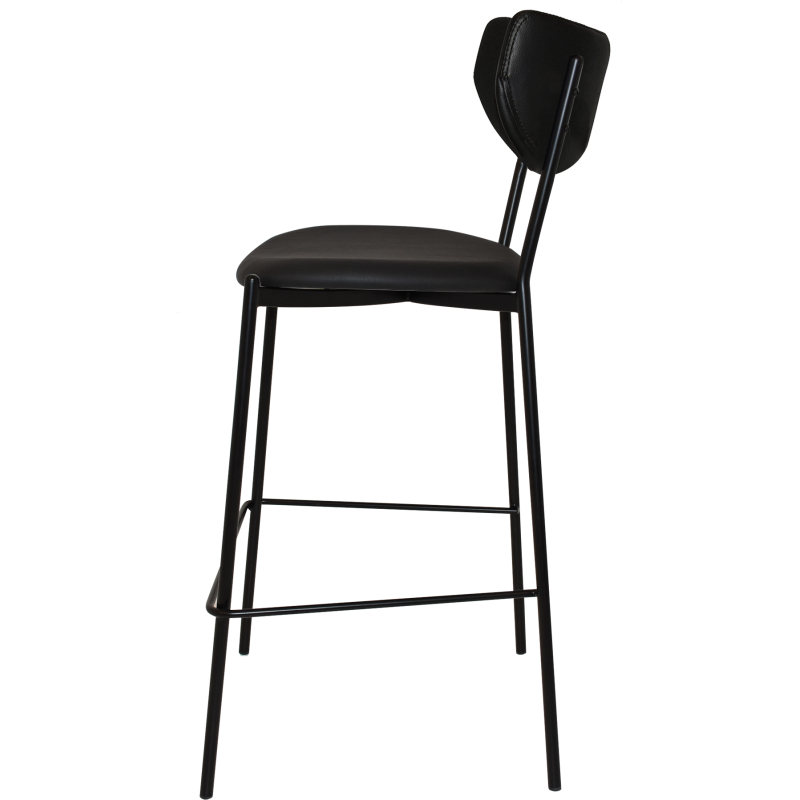 Marco Stool Black Vinyl Seat & Back - Image 3