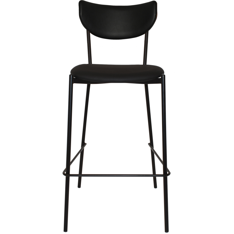 Marco Stool Black Vinyl Seat & Back - Image 4