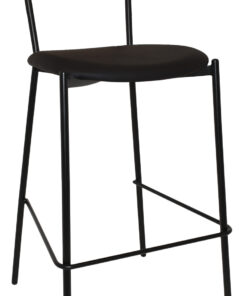 Alternative view of Marco Stool Timber Back Black Vinyl Seat
