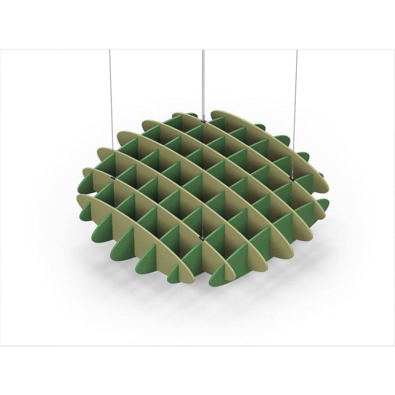 Acoustic Ceiling Sound Trap - 1200mm x 1200mm Round - Banana Green | Green