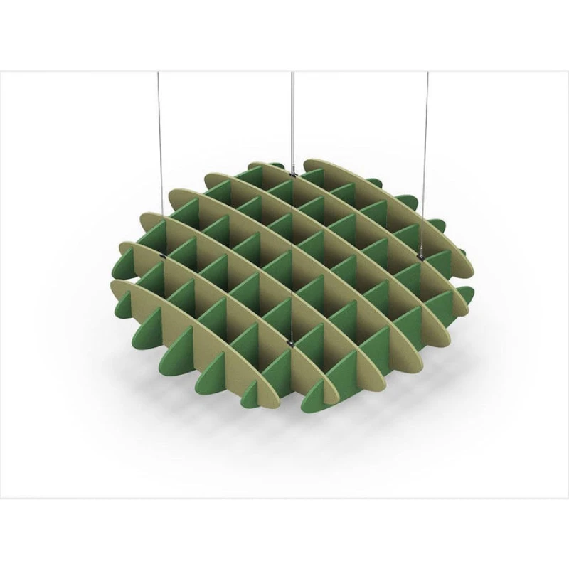 Acoustic Ceiling Sound Trap - 1200mm x 1200mm Round - Banana Green | Green