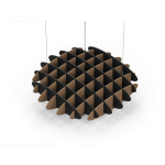 Acoustic Ceiling Sound Trap - 1200mm x 1200mm Round - Black | Brown