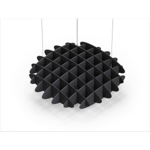 Acoustic Ceiling Sound Trap - 1200mm x 1200mm Round - Black | Charcoal Grey