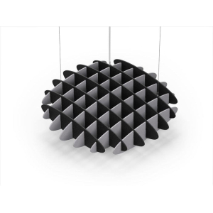 Acoustic Ceiling Sound Trap - 1200mm x 1200mm Round - Black | Slate Grey