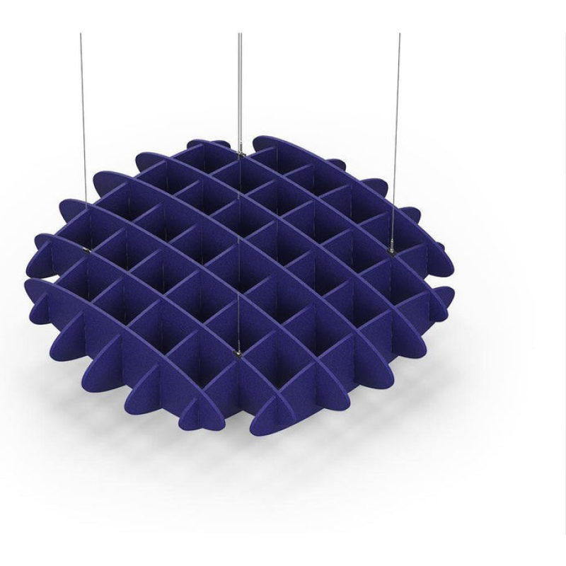 Acoustic Ceiling Sound Trap - 1200mm x 1200mm Round - Blue