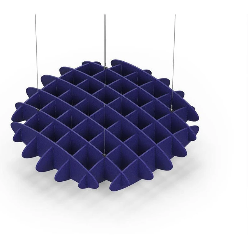 Acoustic Ceiling Sound Trap - 1200mm x 1200mm Round - Blue